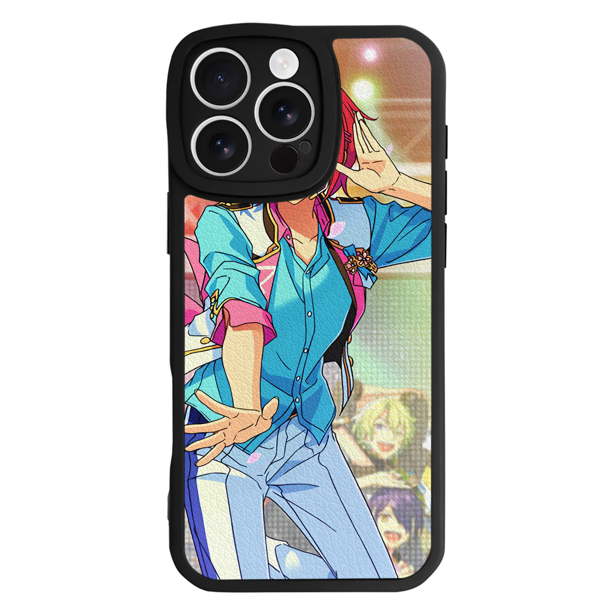 （画像用） あんさんぶるスターズ! Ensemble Stars 【iPhone 16シリーズ対応】シリコンスマホケース（レザー調） 材質：シリコン